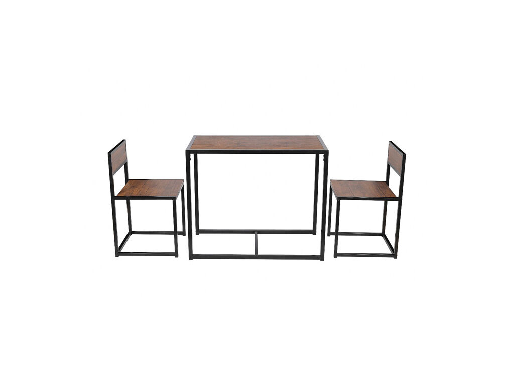 Conjunto mesa fixa e 2 cadeiras de cozinha DUO I