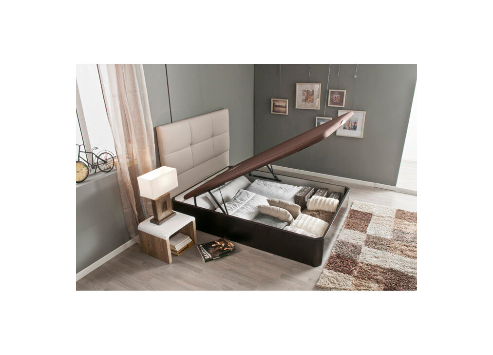 Sommier king box 3d iv pikolin 105x190cm wengué