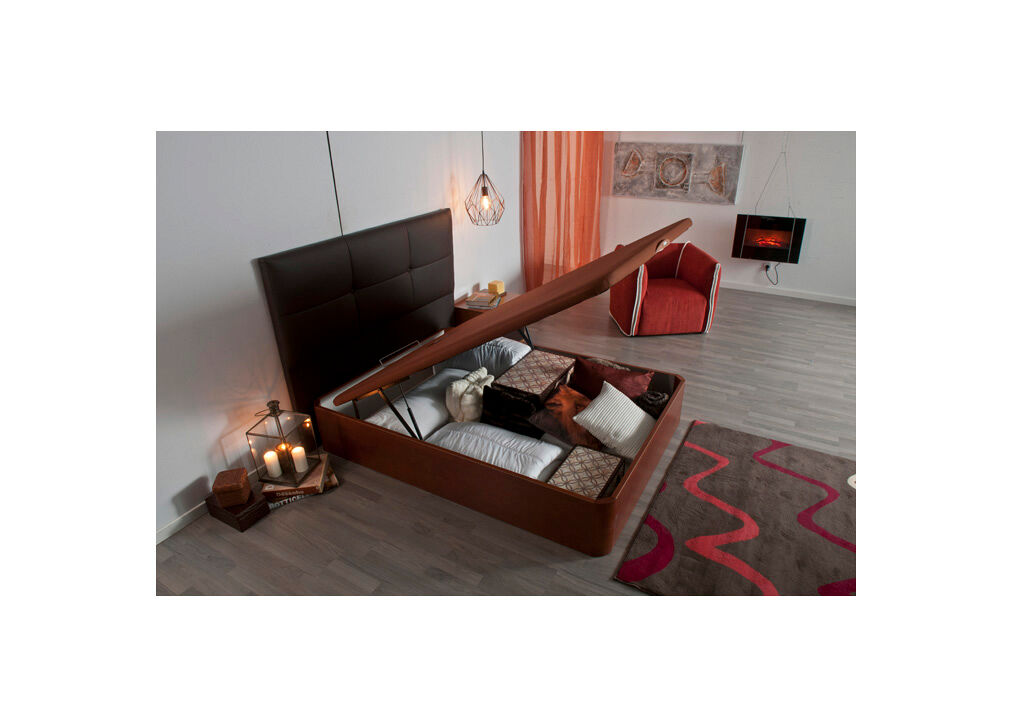 Sommier king box 3d iv pikolin 105x200cm cerejeira