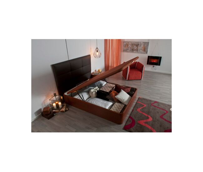 Sommier king box 3d iv pikolin 105x200cm cerejeira
