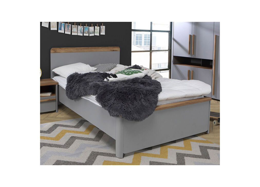 Cama 120x200cm SURFINO cor cinza