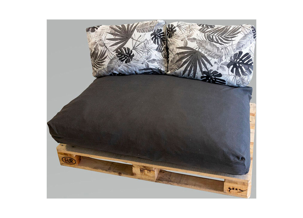 Conjunto de 3 almofadas de paletes COZY