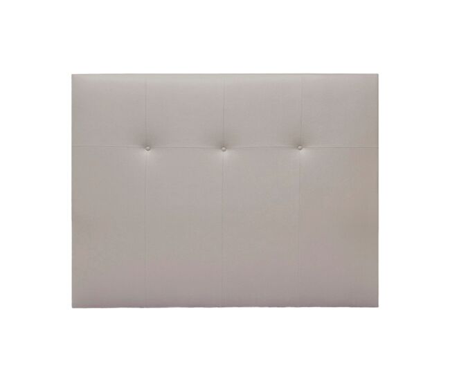 Cabeceira athenas pele sintética marfim 145x120cm - conforama