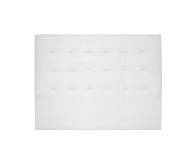 Cabeceira cascais pele sintética branco 160x120cm - conforama