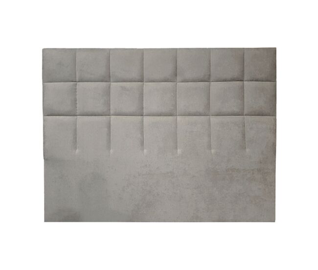 Cabeceira miami tecido gris 160x120cm - conforama