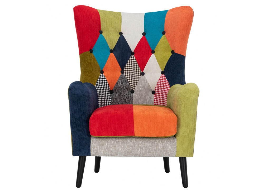 Cadeirão CIRCO com estampa patchwork