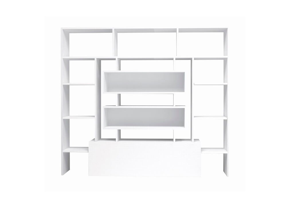 Estante ADELE branca com sapateira