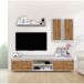Compacto de TV YUMA carvalho branco 200cm Compacto de TV YUMA carvalho branco 200cm Branco/ Madeira