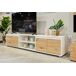 Compacto de TV YUMA carvalho branco 200cm Compacto de TV YUMA carvalho branco 200cm Branco/ Madeira