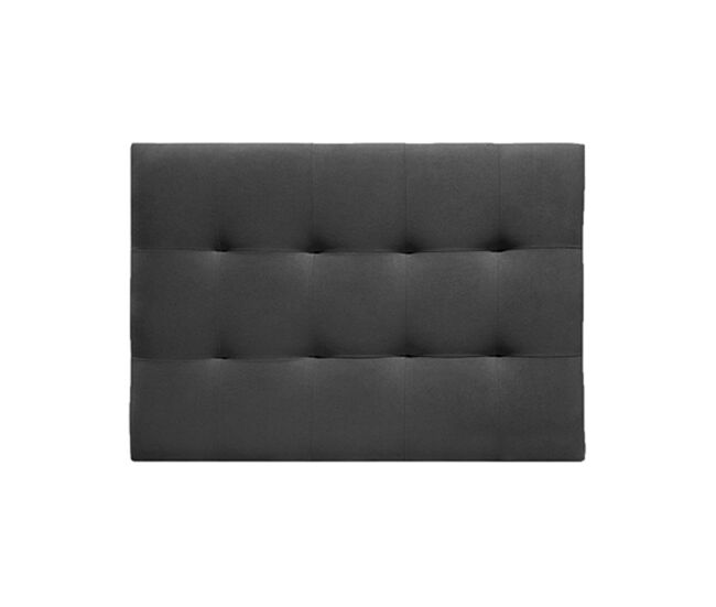 Cabeceira alaska em tecido cinza escuro 105x75cm - conforama