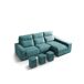 Chaise longue 4 lugares com 3 puffs FULL Chaise longue 4 lugares com 3 puffs FULL Azul MÉdio