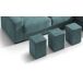 Chaise longue 4 lugares com 3 puffs FULL Chaise longue 4 lugares com 3 puffs FULL Azul MÉdio
