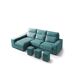 Chaise longue 4 lugares com 3 puffs FULL Chaise longue 4 lugares com 3 puffs FULL Azul MÉdio