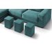 Chaise longue 4 lugares com 3 puffs FULL Chaise longue 4 lugares com 3 puffs FULL Azul MÉdio