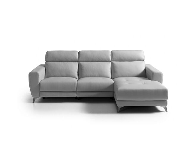 Chaise longue relax électrique salma dereita 4 lugares gris