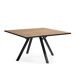 Mesa de jantar quadrada MILENA 136cm carvalho preto Mesa de jantar quadrada MILENA 136cm carvalho preto Madeira