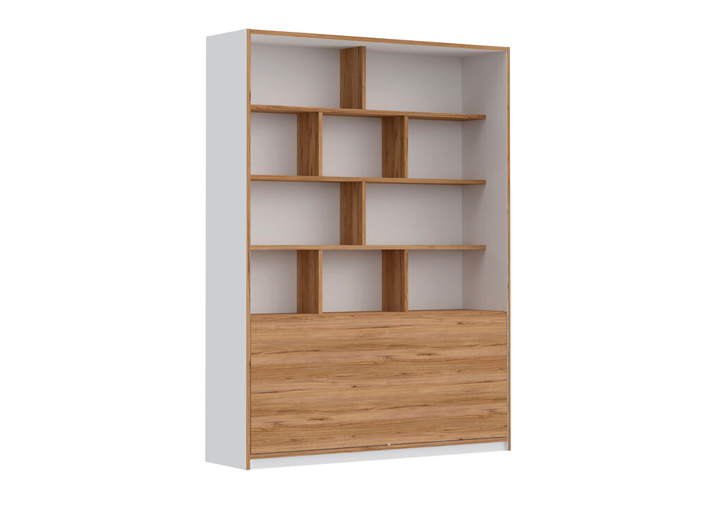 Estante convertível em secretária FREETOWN, carvalho branco