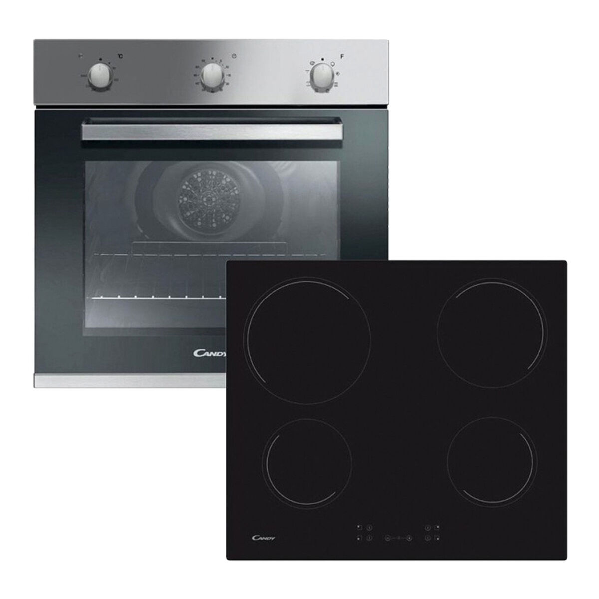 Conjunto forno e placa vitrocerâmica CANDY PCI27XCH64CCBS