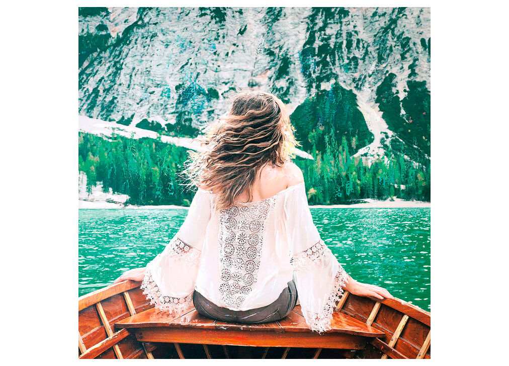 Pintura original ICEGREEN 80x80cm