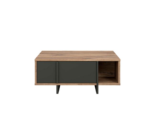 Mesa de centro jokkaz cor carvalho e noir