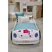 Cama carro HAWAI 90x190cm com leds à frente Cama carro HAWAI 90x190cm com leds à frente Branco