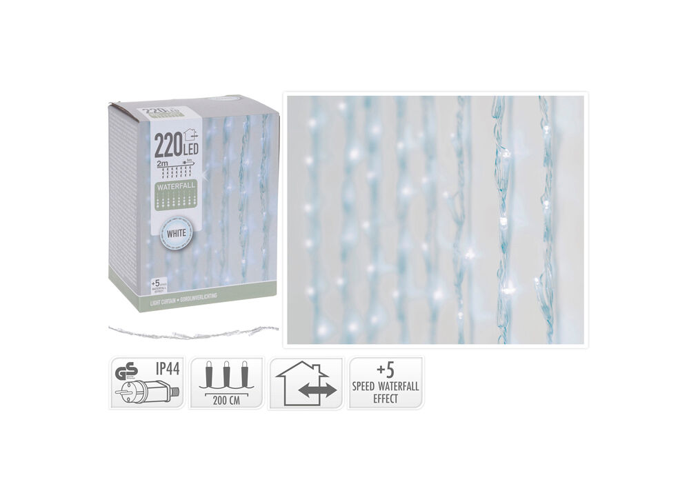 Cortina de luzes led 100x200cm