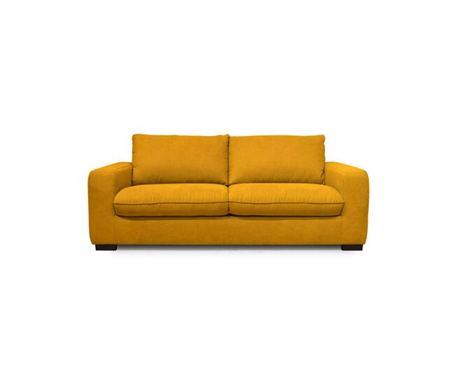 Sofá cama de 3 lugares sweet com abertura italiana cor mostarda