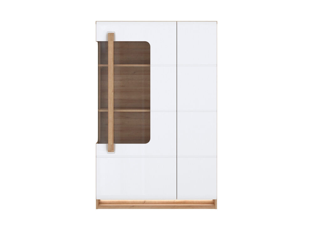 Conforama Vitrine Com Porta De Vidro Montreal Branco