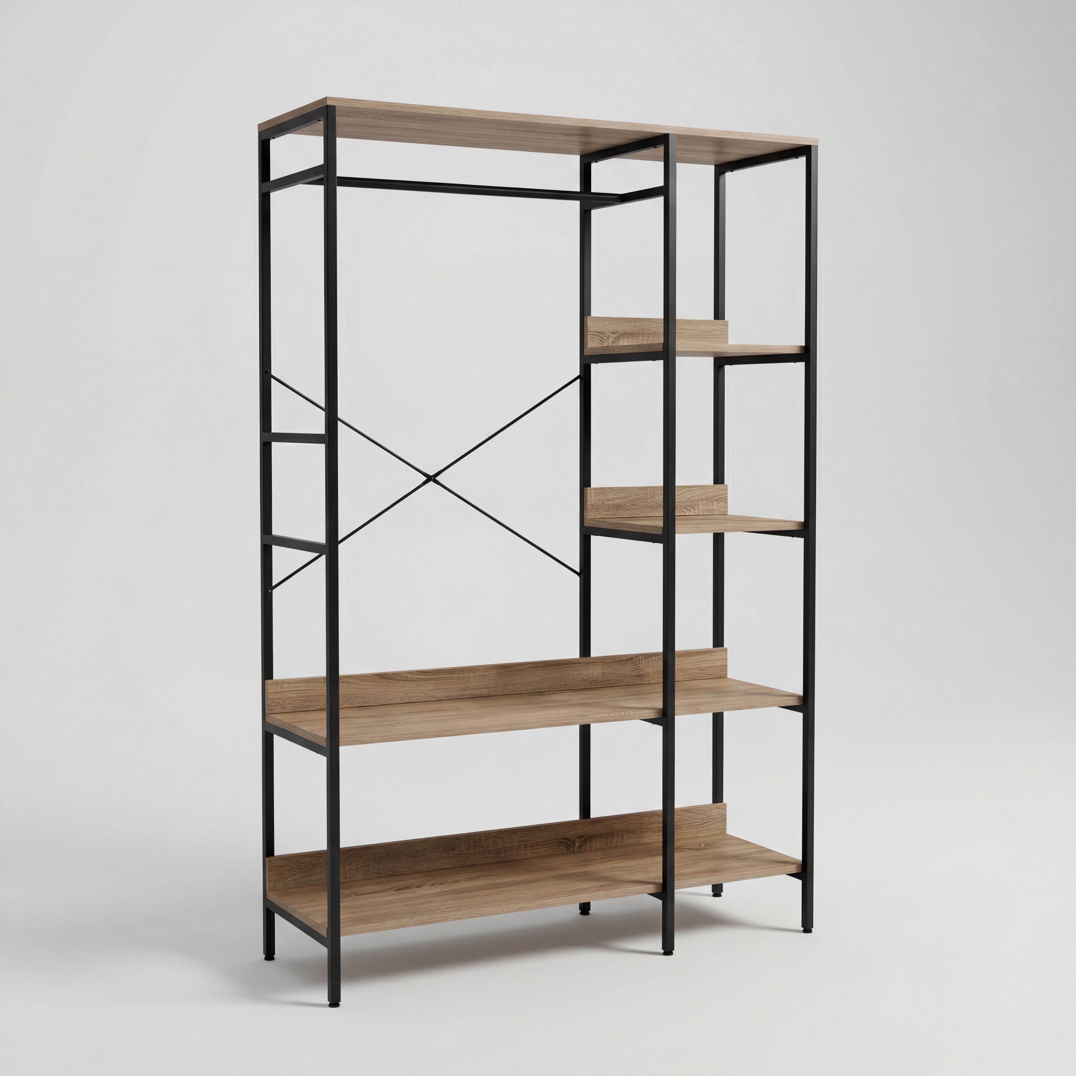 Armário HARRY metal e madeira 180cm