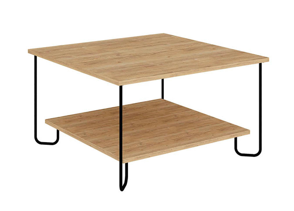 Mesa de centro TONKA quadrada Carvalho