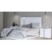 Cama BUGANVILLA 150x190cm con LED Cama BUGANVILLA 150x190cm con LED Branco/cinza