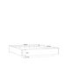 Cama BUGANVILLA 150x190cm con LED Cama BUGANVILLA 150x190cm con LED Branco/cinza