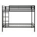 Belice 90x190cm metal com barrera protectora GASOL Belice 90x190cm metal com barrera protectora GASOL Preto