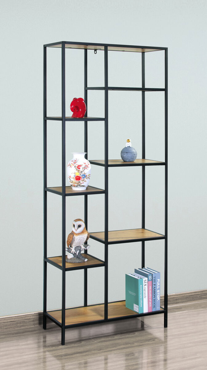 Estante LILY cor carvalho 8 aberturas