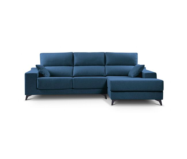 Chaise longue 4 lugares noelia xl cor azul escuro dereita