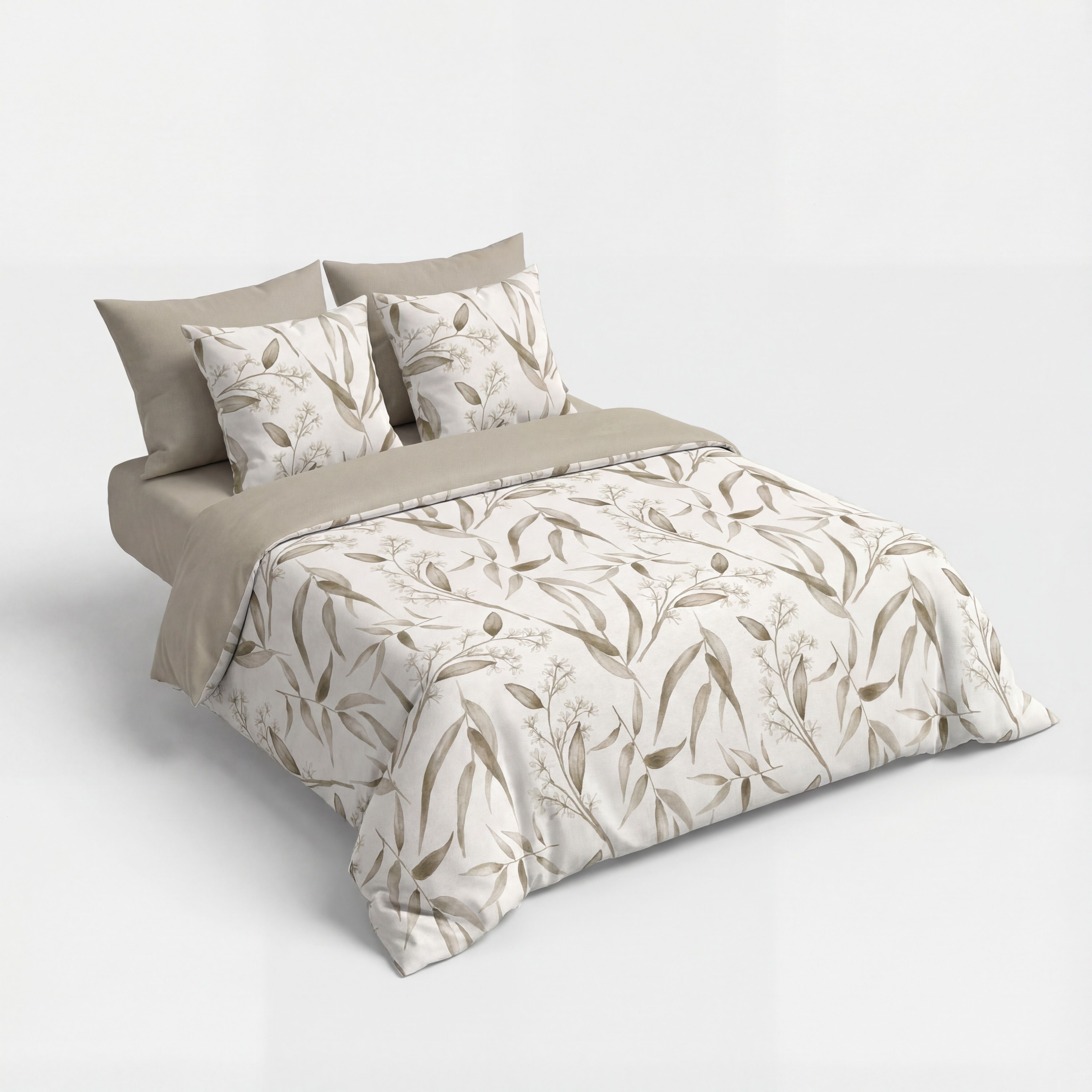 Capa Nórdica NORMANDIA cama 135cm cor bege