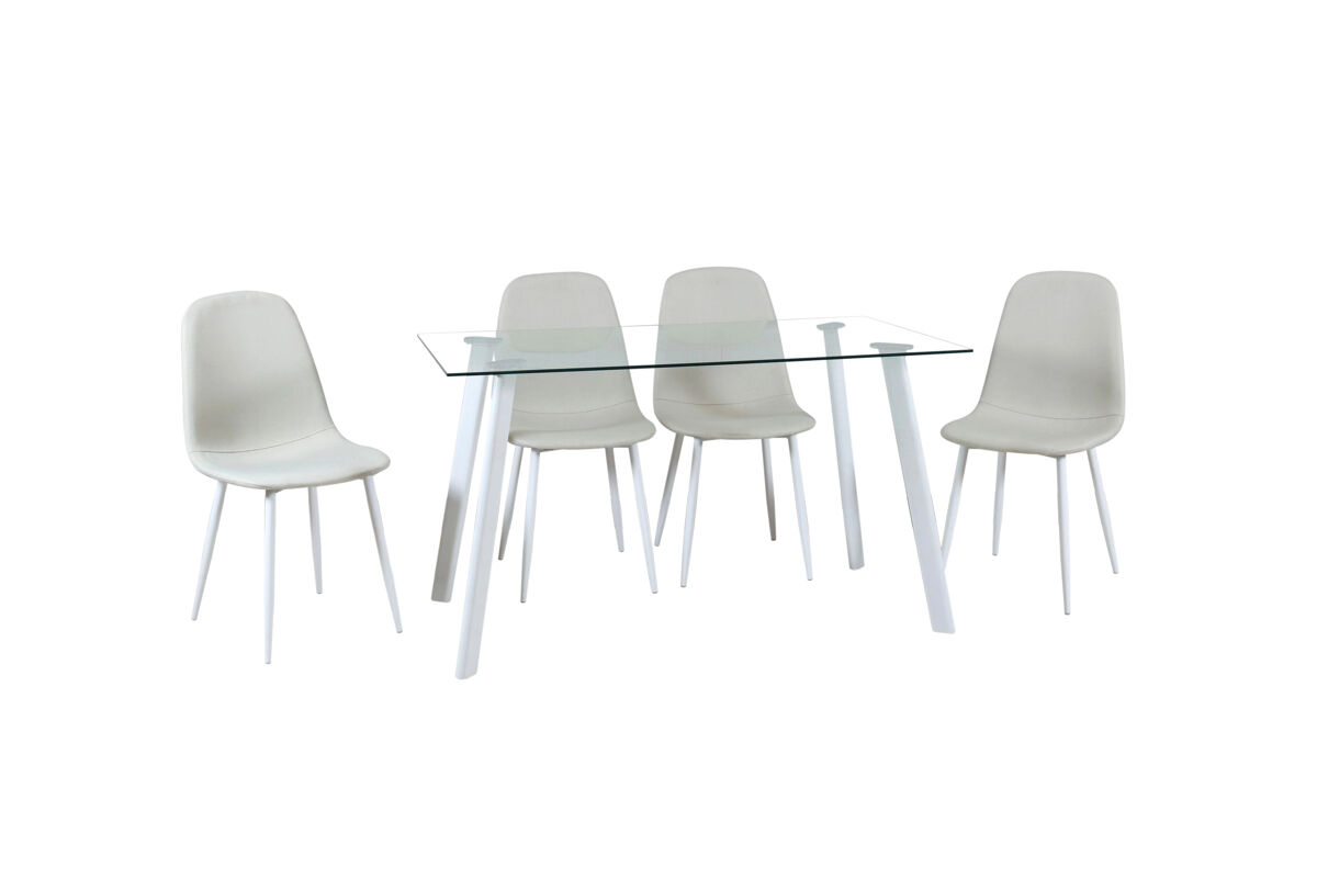 Conjunto de sala AMINA 1 mesa e 4 cadeiras