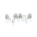 Conjunto de sala AMINA 1 mesa e 4 cadeiras Conjunto de sala AMINA 1 mesa e 4 cadeiras Bege