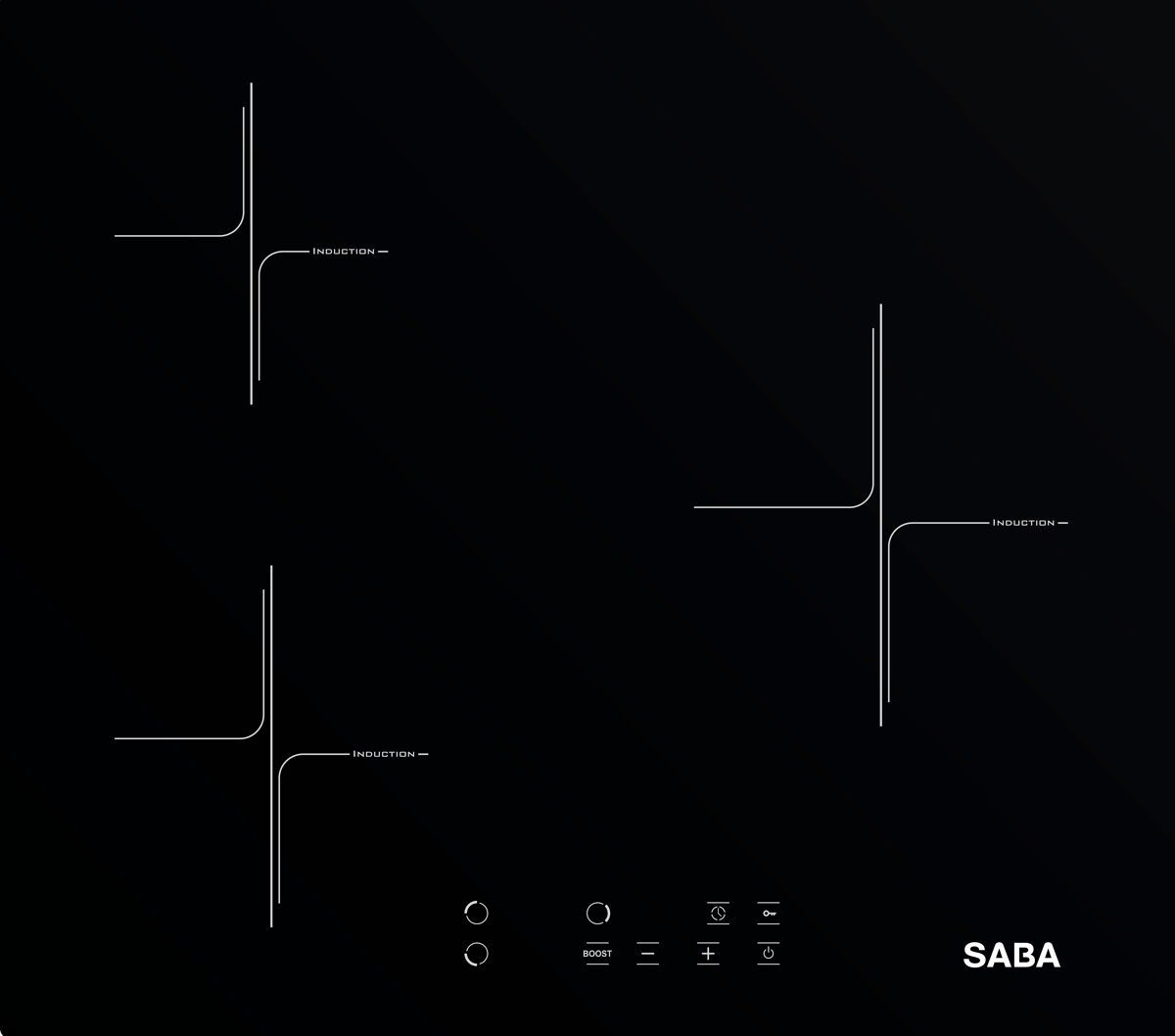 Placa de indução SABA SB-BIIH1-2023 60cm 3 zonas