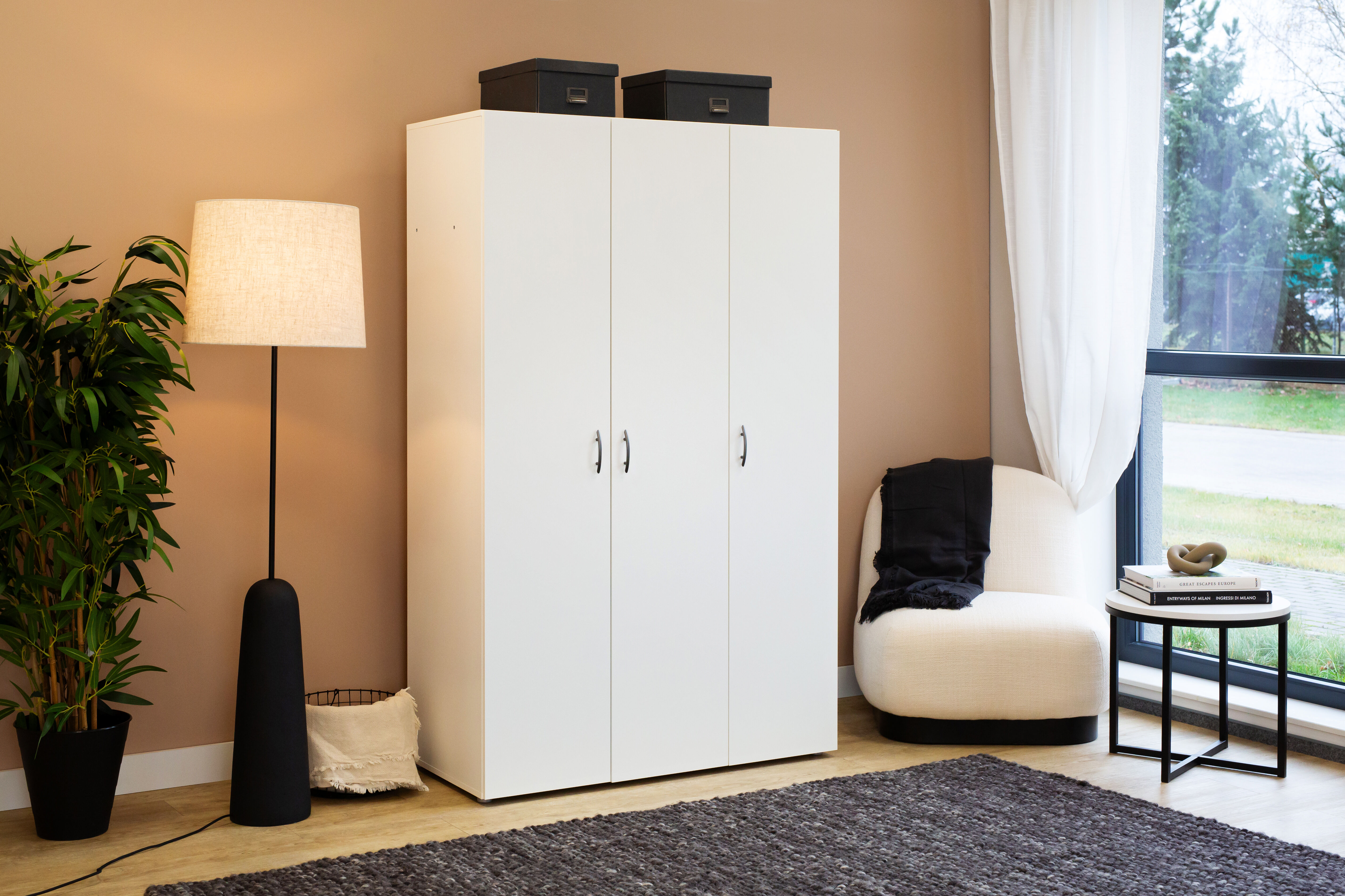 Roupeiro SERIE LEADER portas batentes branco