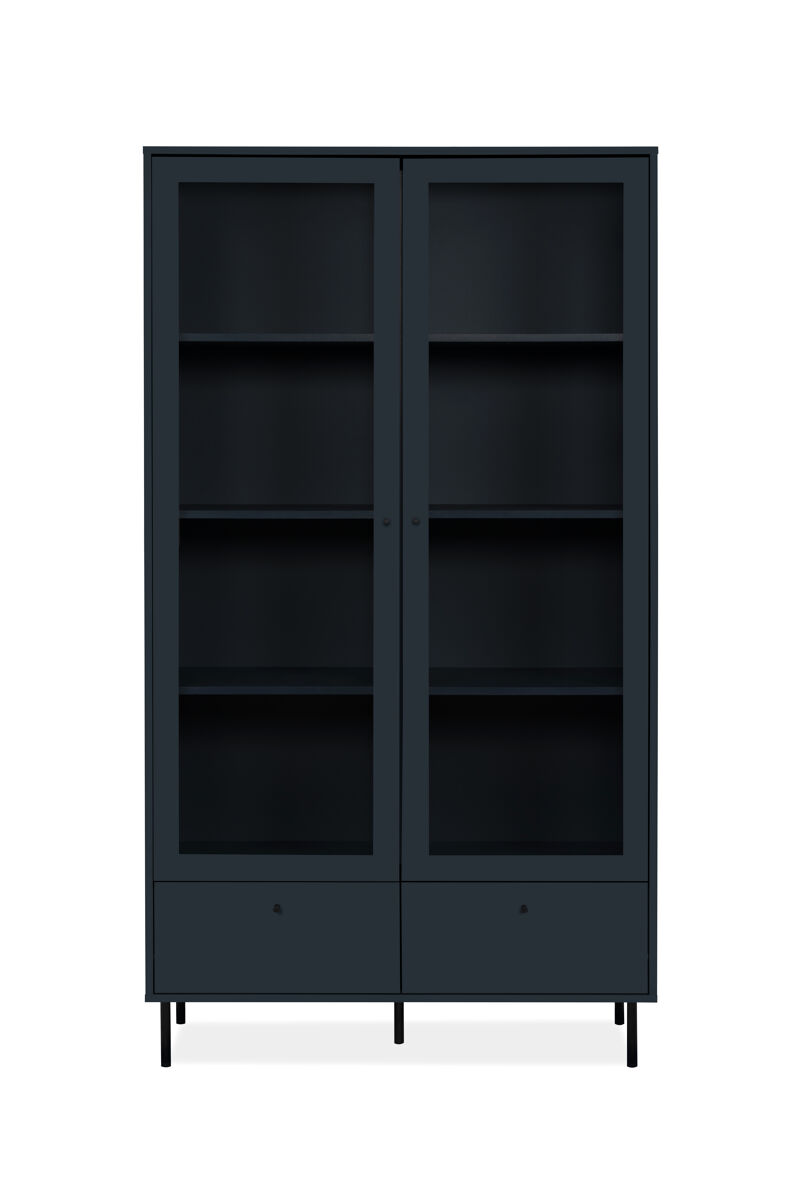 Vitrine CARACAS 2 portas azul marinho