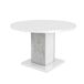 Mesa de jantar redonda extensível GOYA Mesa de jantar redonda extensível GOYA Branco/cinza
