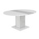 Mesa de jantar redonda extensível GOYA Mesa de jantar redonda extensível GOYA Branco/cinza