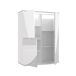 Aparador alto com 3 portas GOYA Aparador alto com 3 portas GOYA Branco/Cinza
