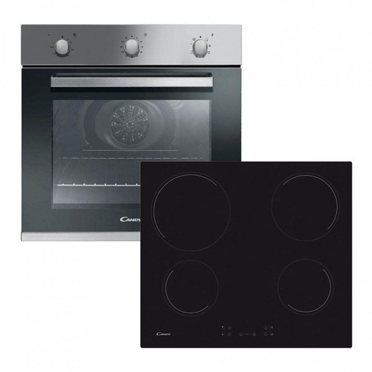 Conjunto forno e placa indução CANDY PCI25XCI642CBB