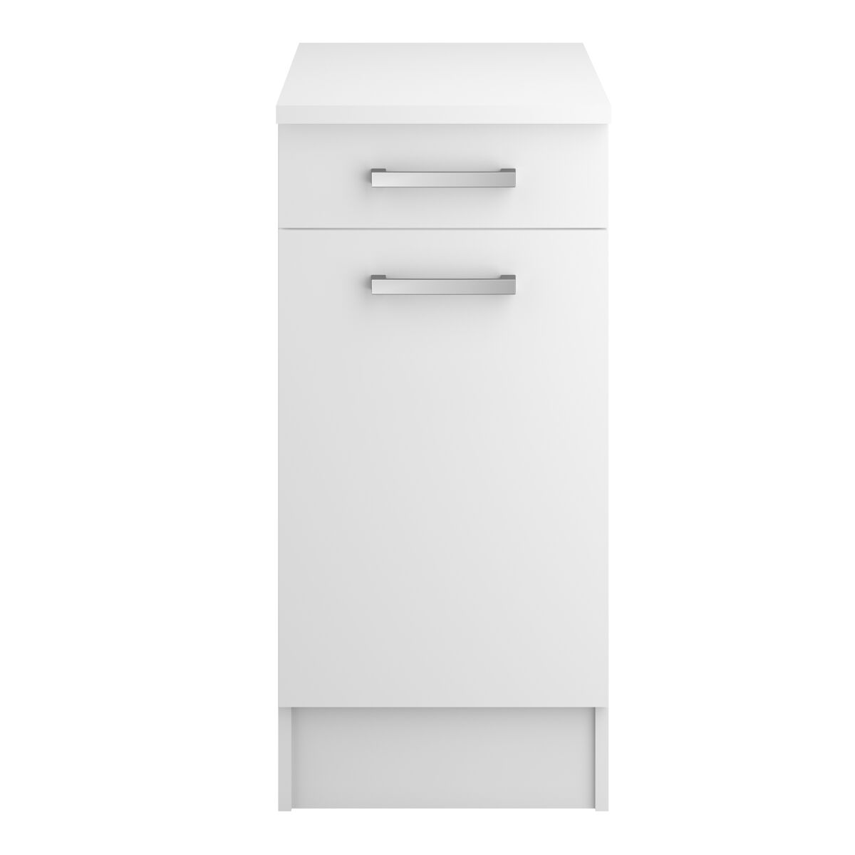 Módulo baixo UNO 40cm 1 porta y 1 gaveta branco mate