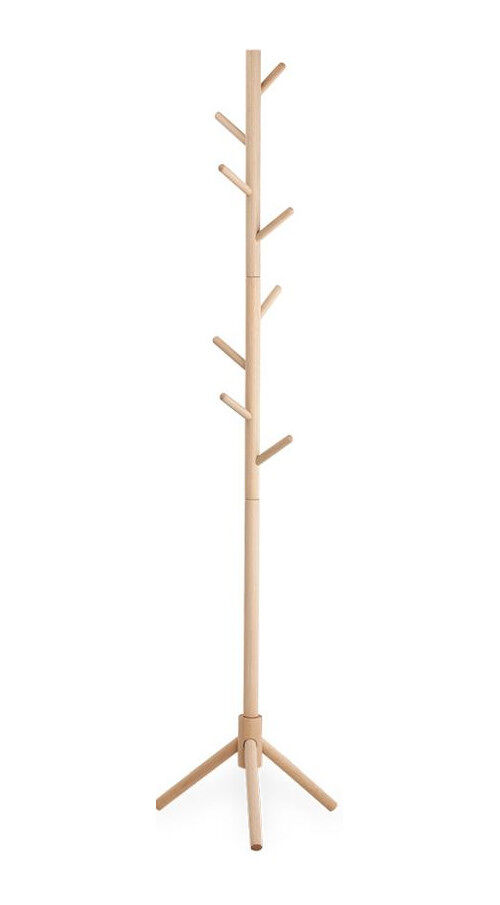 Bengaleiro BLAIR 175cm 8 ganchos em madeira