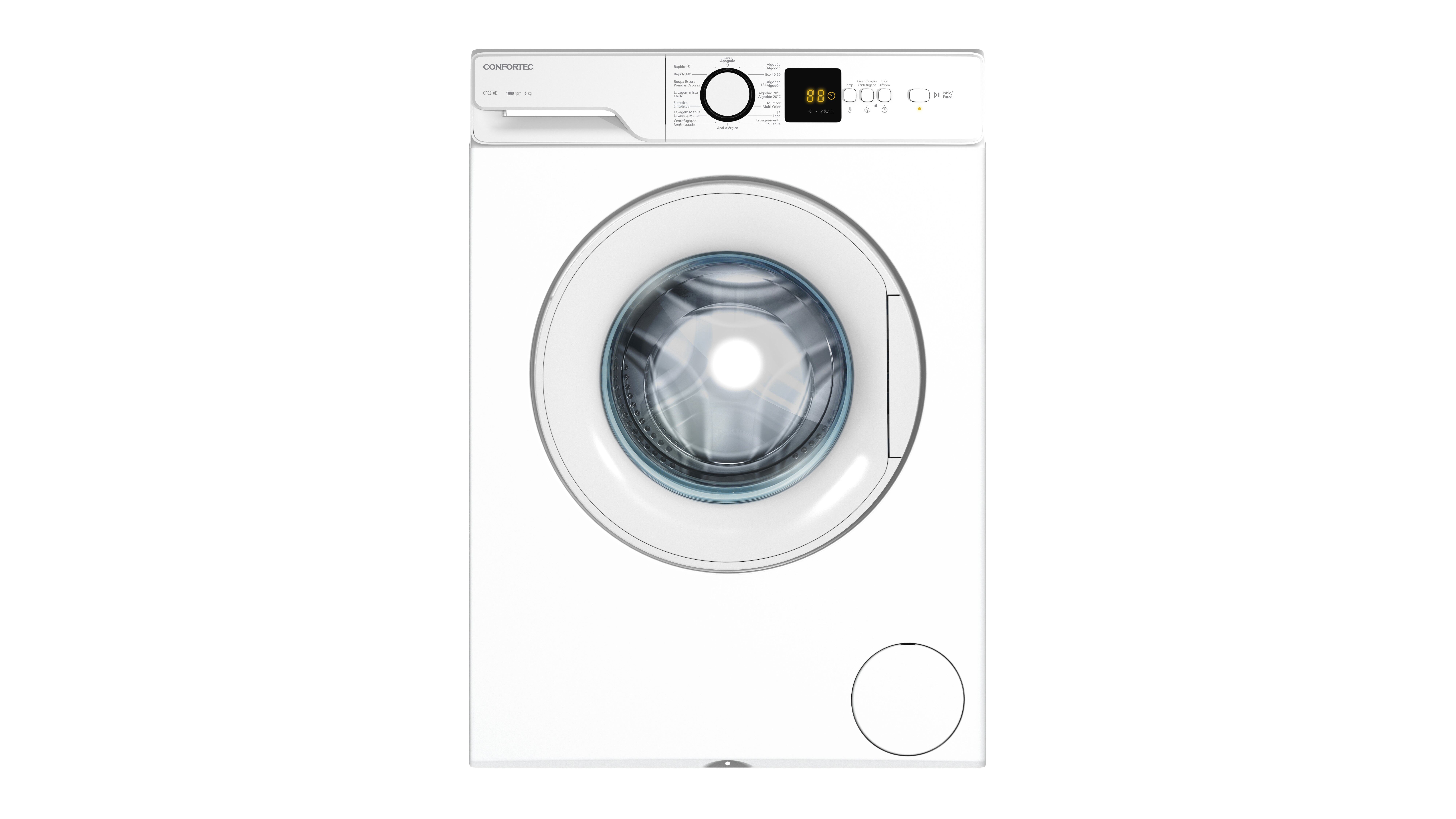 Máquina lavar roupa CONFORTEC CF6210D 6kg 1000 RPM