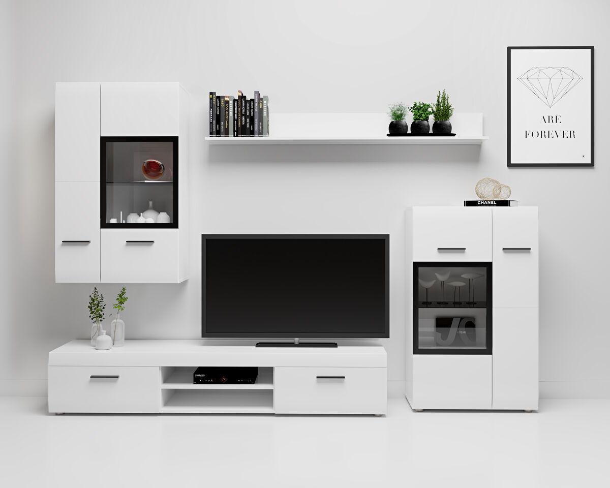 Compacto de TV CAREX 260cm branca