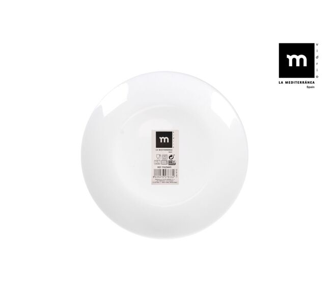 Prato de sobremesa opal coup basic 18cm branco
